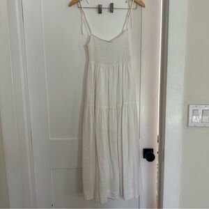 ASTR the Label White Midi Dress